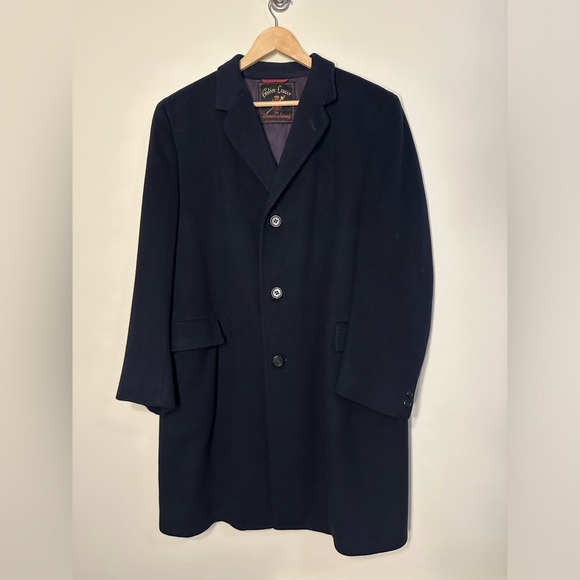 1950s Golden Lancer Black Cashmere Coat - Picture 1 of 8
